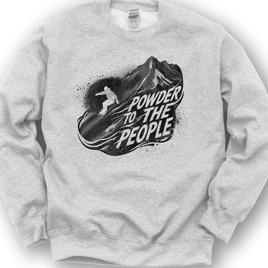 Powder to the People Boarding Sweatshirt - Ash