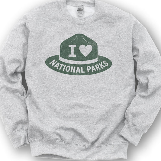 Parks Ranger Hat Sweatshirt - Ash