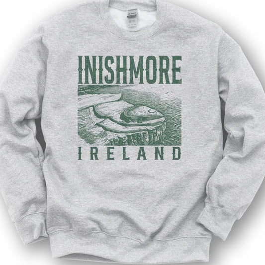 Inishmore Ireland Sketch Sweatshirt - Ash