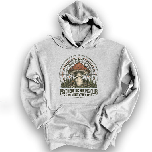 Psychedelic Hiking Club Hoodie - Ash
