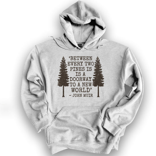 Between Two Pines Hoodie - Ash