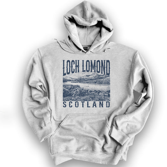 Loch Lomond Sketch Hoodie - Ash
