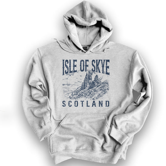 Isle of Skye Sketch Hoodie - Ash