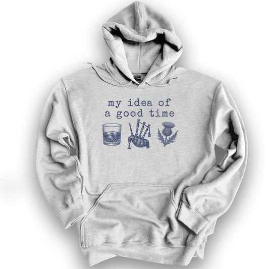 Scottish Good Time Hoodie - Ash