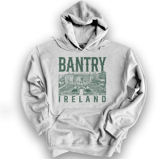 Bantry Ireland Sketch Hoodie - Ash