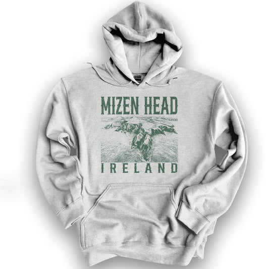 Mizen Head Ireland Sketch Hoodie - Ash