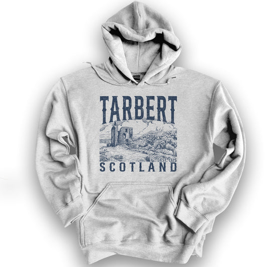 Tarbert Scotland Sketch Hoodie - Ash