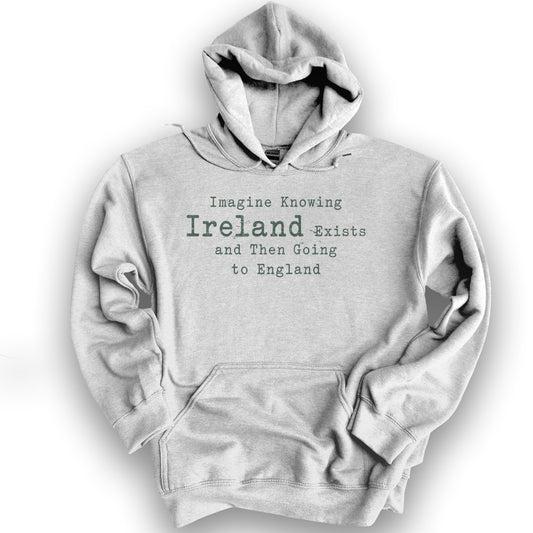 Ireland Exists Hoodie - Ash
