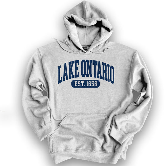 Lake Ontario Varsity Hoodie - Ash