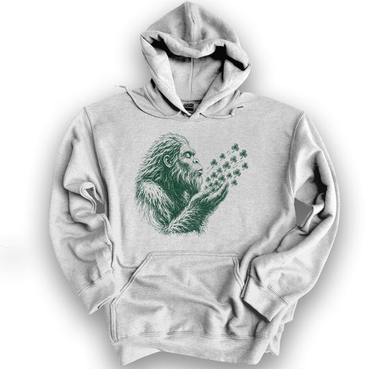 Bigfoot Shamrocks Hoodie - Ash