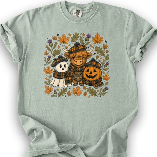 Autumn Plaid Trio T-Shirt - Bay