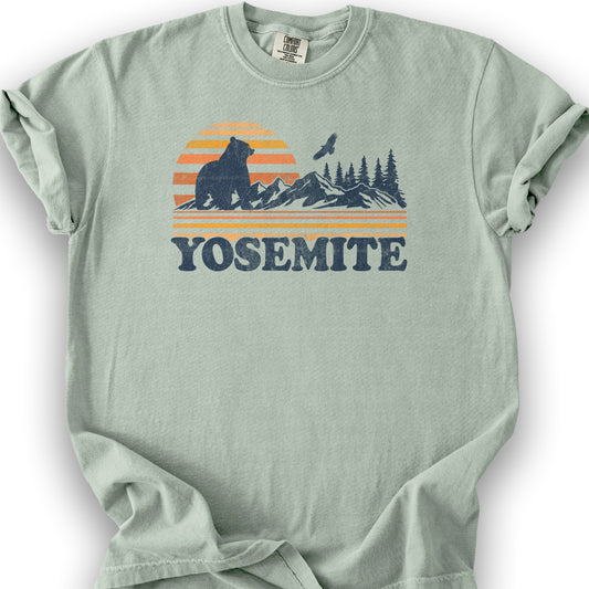 Yosemite Retro Sunset T-Shirt - Bay