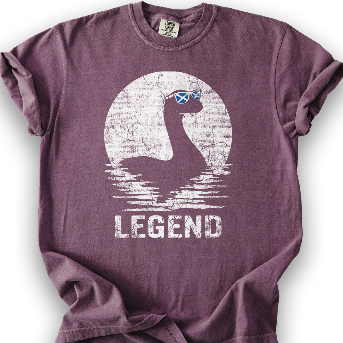 Legend Nessie Sunglasses T-Shirt - Berry