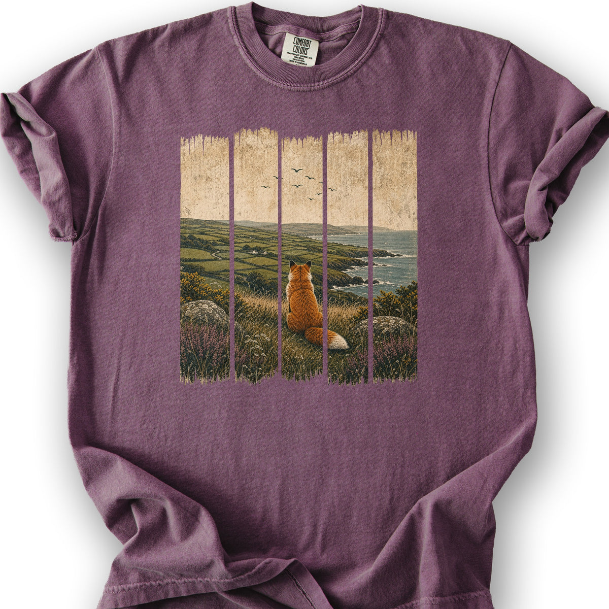 Ireland Fox Panels T-Shirt - Berry