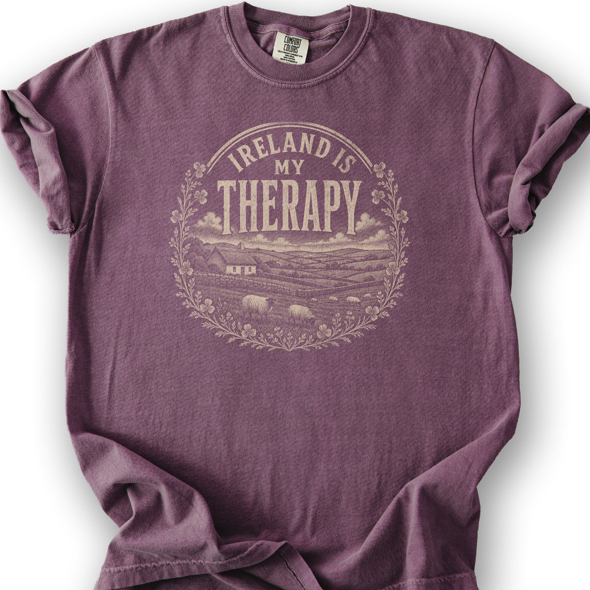 Ireland Is My Therapy Badge T-Shirt