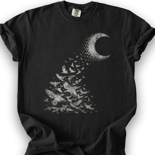 Midnight Crows T-Shirt - Black