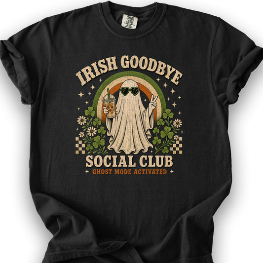 Irish Goodbye Ghost Mode T-Shirt - Black