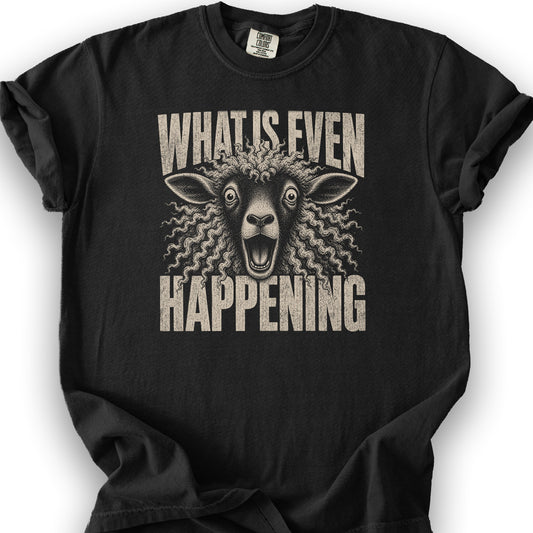 Sheep Happening T-Shirt - Black