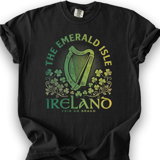 Ireland Erin Harp T-Shirt - Black