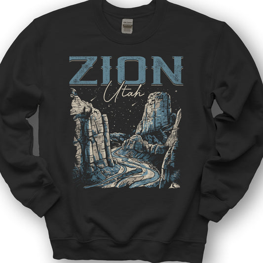 Zion Canyon Sweatshirt - Black