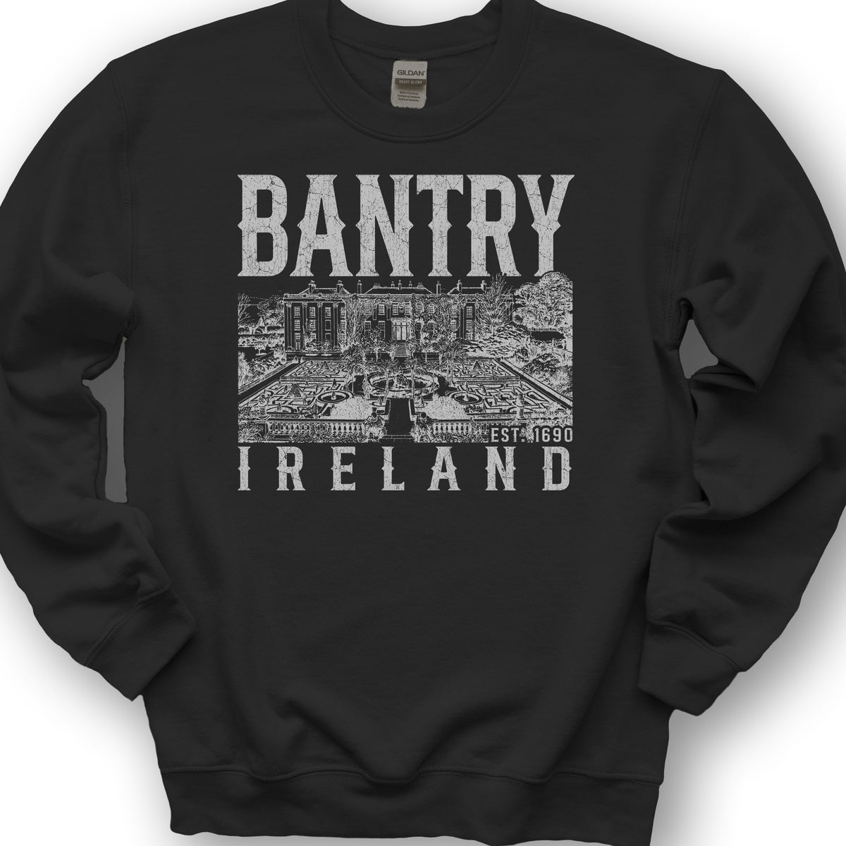 Bantry Ireland Sketch Sweatshirt - Black