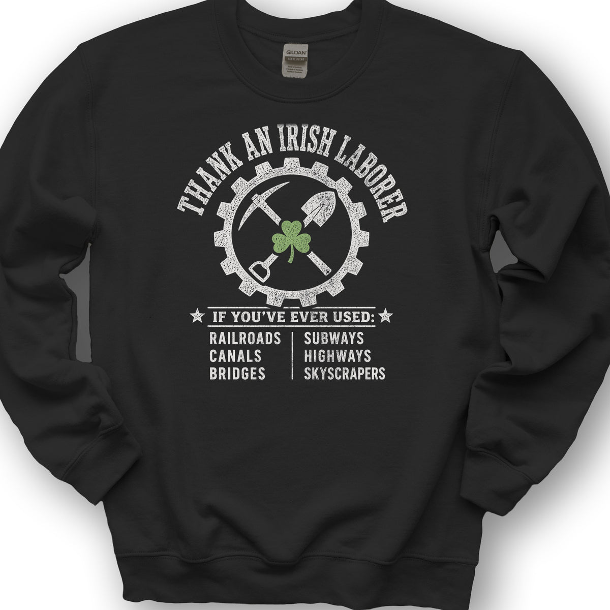 Irish Laborer Sweatshirt - Black