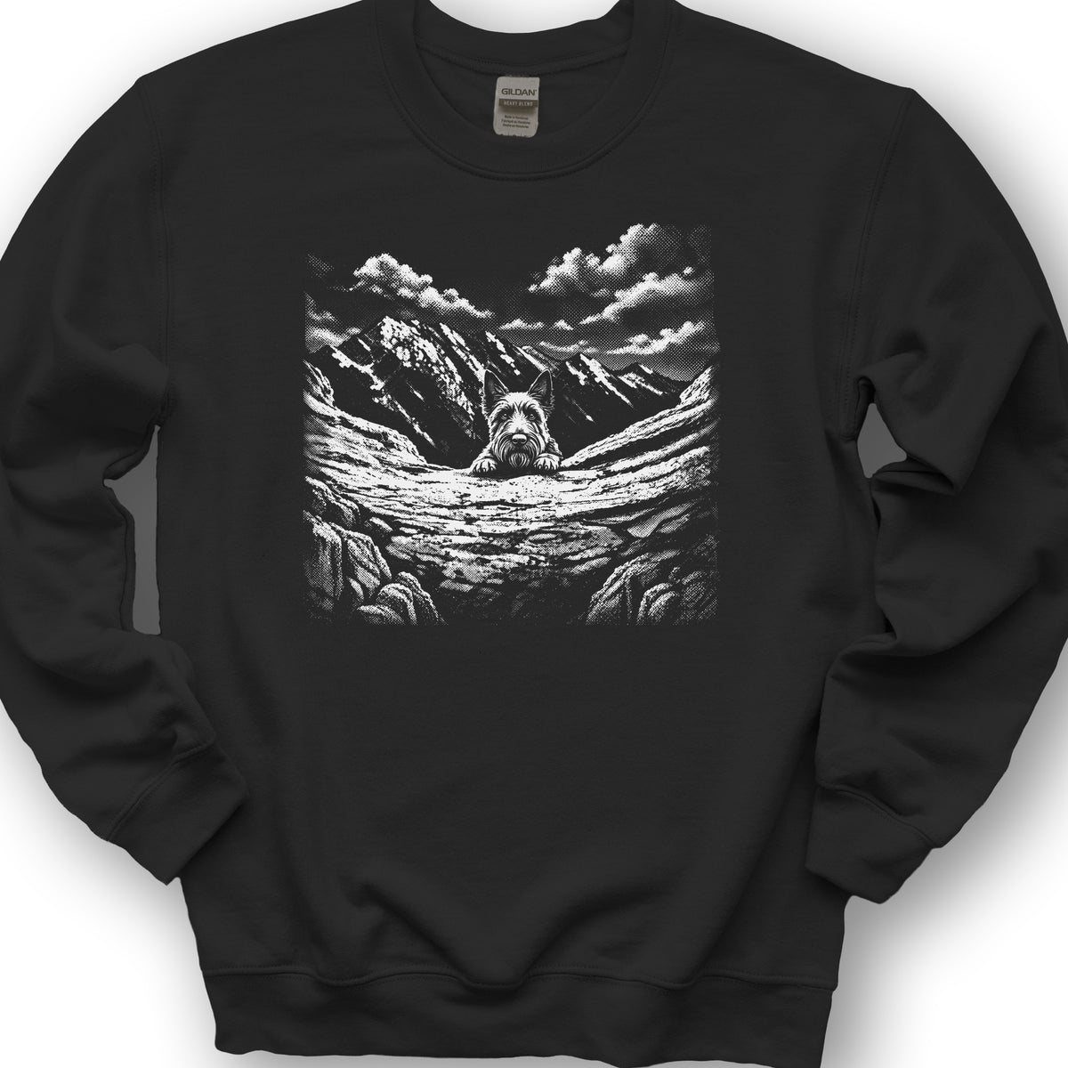 Watchful Scottish Terrier Sweatshirt - Black