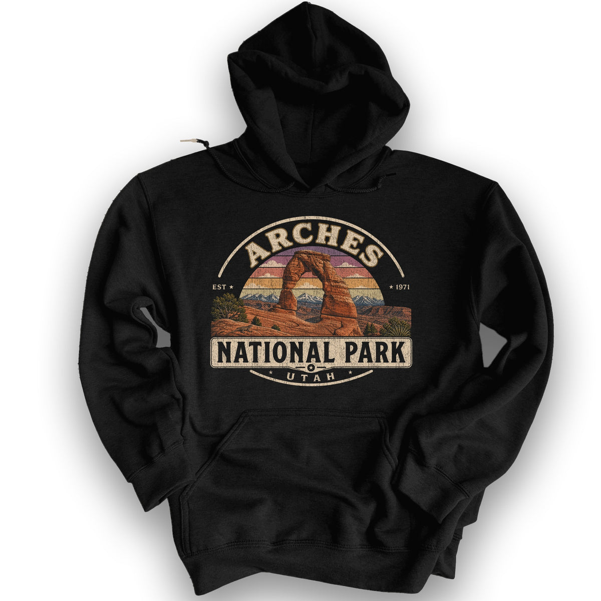 Arches Medallion Hoodie - Black