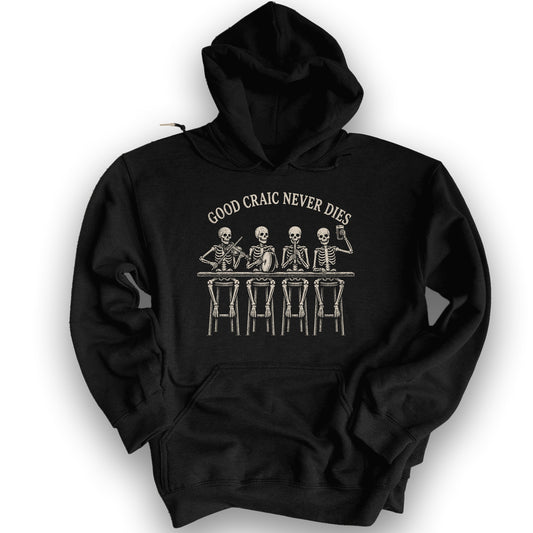 Craic Skeletons Hoodie - Black