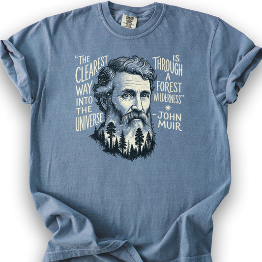 John Muir Universe T-Shirt - Blue Jean
