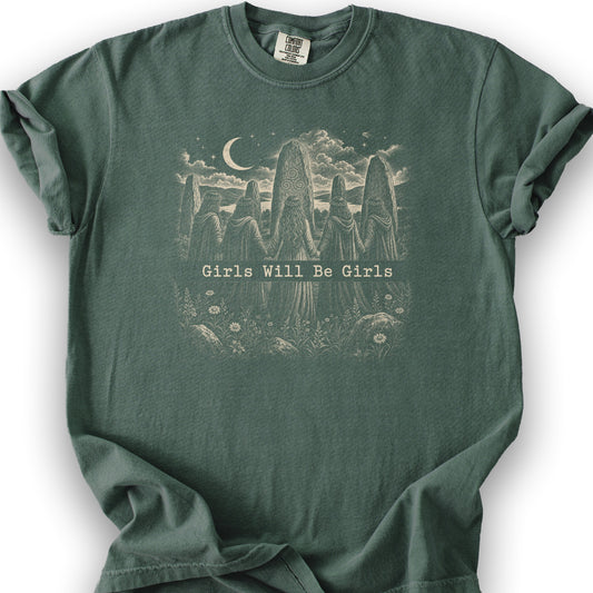 Girls Druids T-Shirt - Blue Spruce