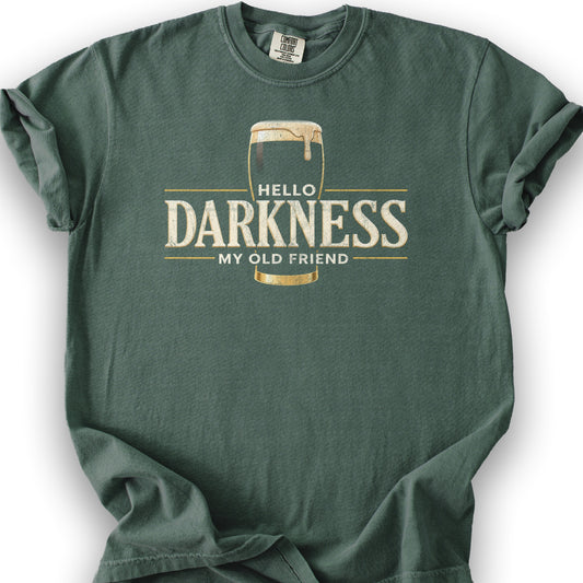 Darkness My Old Friend T-Shirt - Blue Spruce
