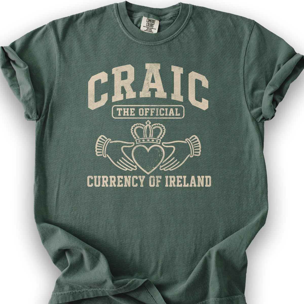 Craic Currency T-Shirt - Blue Spruce