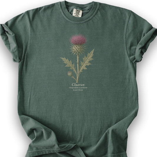 Cluaran Thistle T-Shirt - Blue Spruce