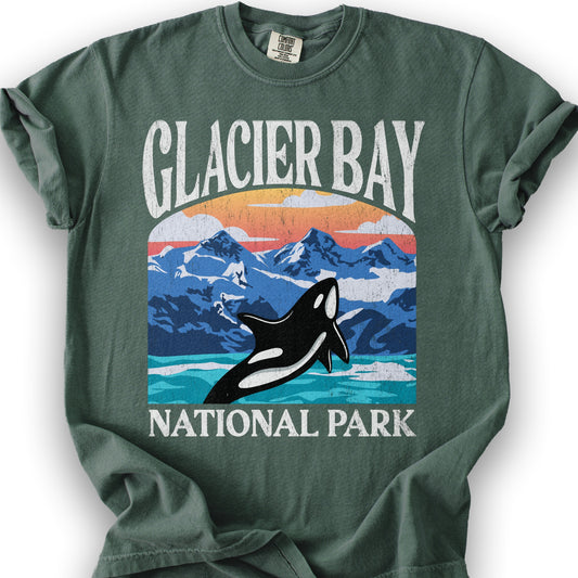 Glacier Bay National Park "Big and Bold" T-Shirt - Blue Spruce