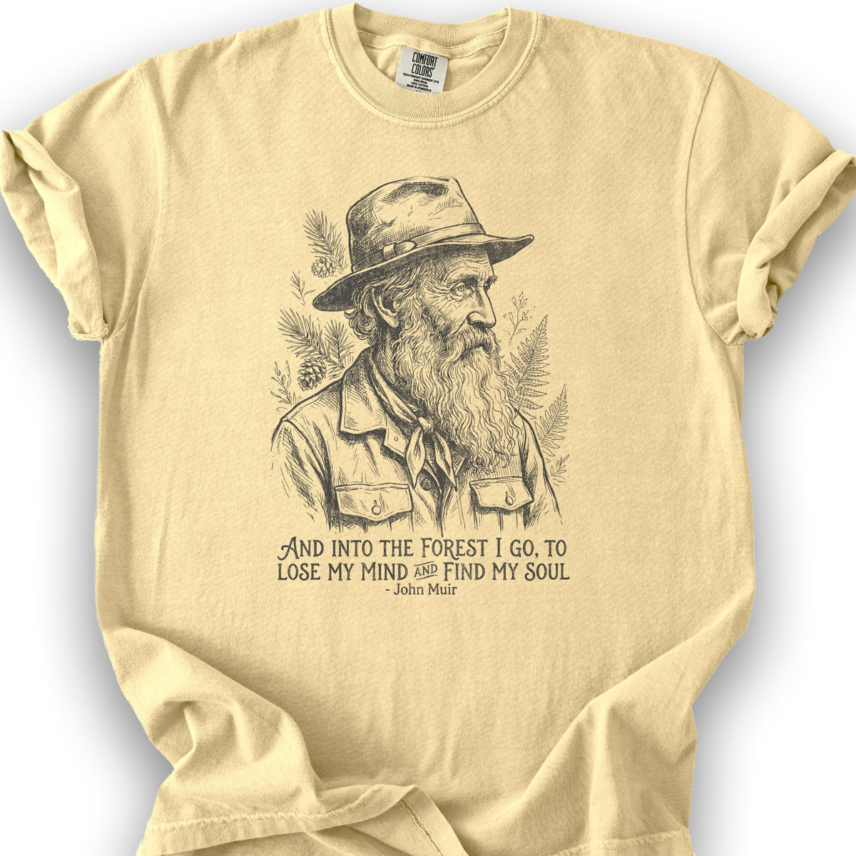 John Muir Forest Soul T-Shirt - Butter