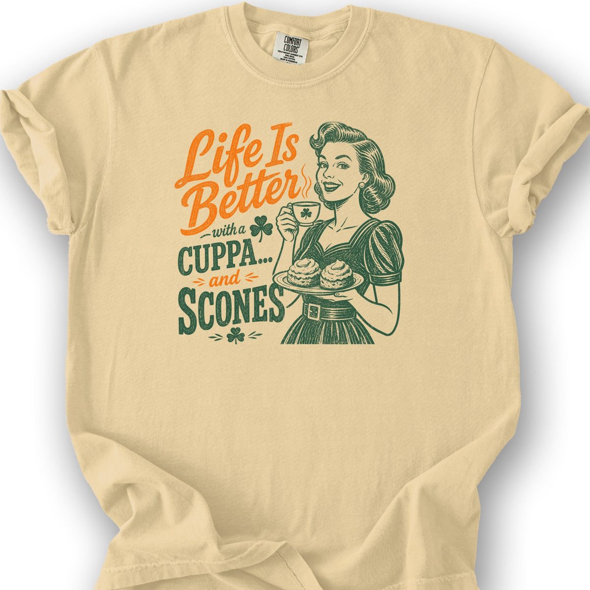 Cuppa Scones T-Shirt - Butter