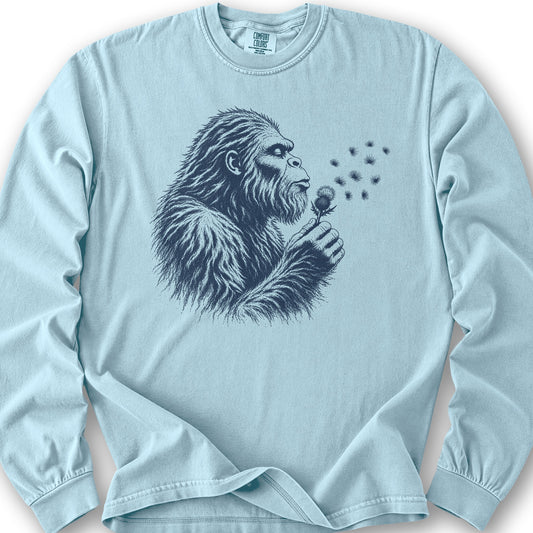 Bigfoot Blowing Thistle Long Sleeve Shirt - Chambray