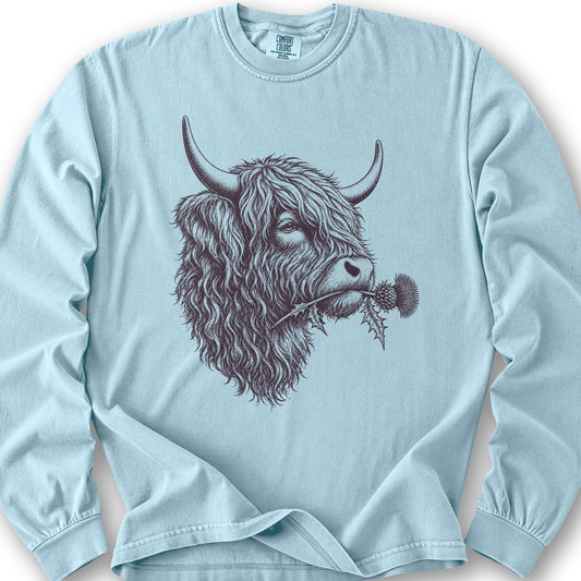 Coo With Thistle Long Sleeve Shirt - Chambray
