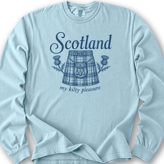 Scotland Kilty Pleasure Long Sleeve Shirt - Chambray
