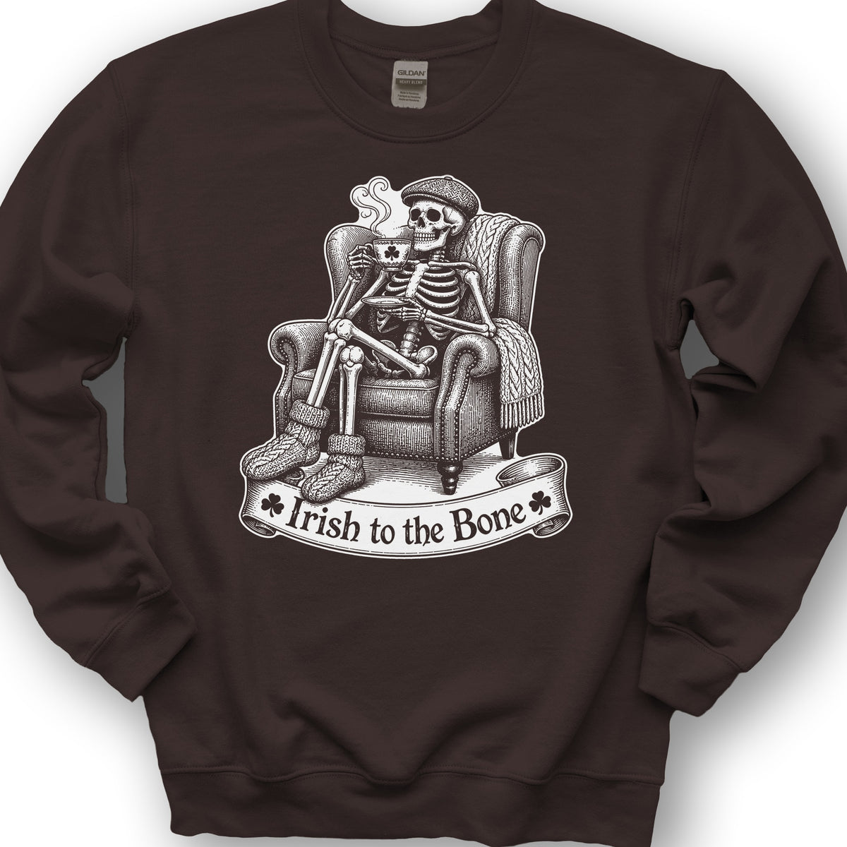 Irish Bone Tea Sweatshirt - Dark Chocolate