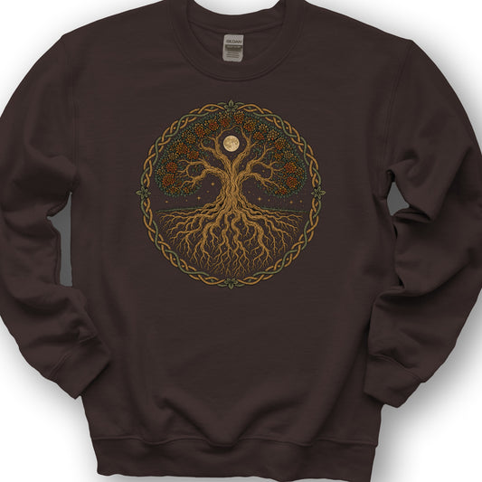 Tree of Life Midnight Sweatshirt - Dark Chocolate
