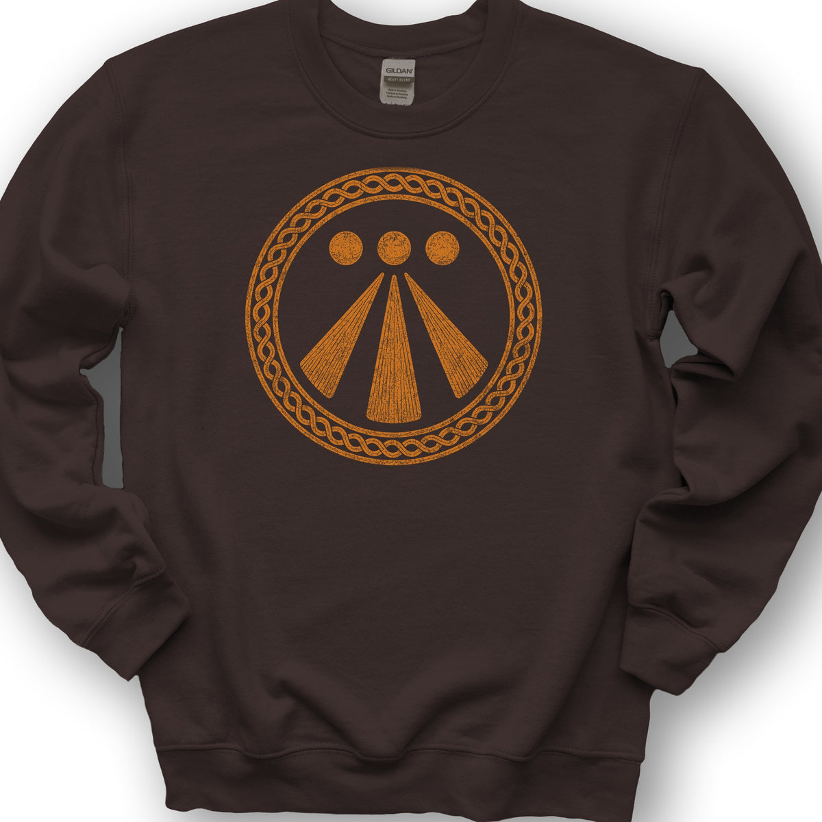 Awen Celtic Knot Sweatshirt - Dark Chocolate