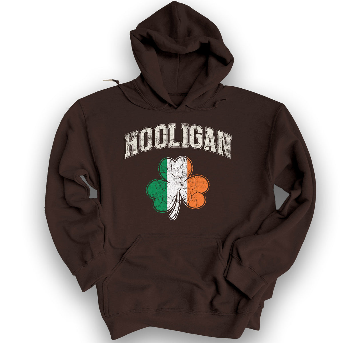 Hooligan Shamrock Hoodie - Dark Chocolate