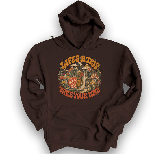 Life's a Trip Hoodie - Dark Chocolate