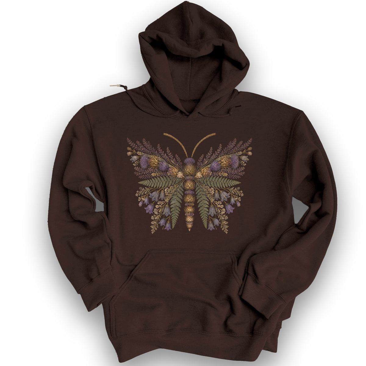 Thistle Butterfly Hoodie - Dark Chocolate