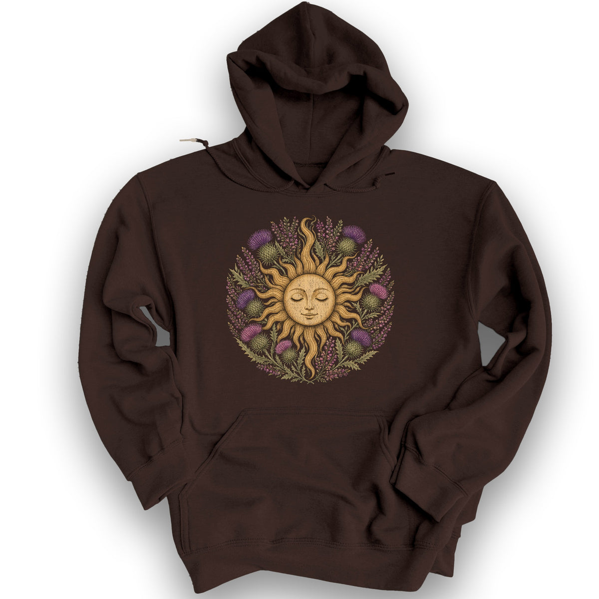 Thistle Celestial Sun Hoodie - Dark Chocolate