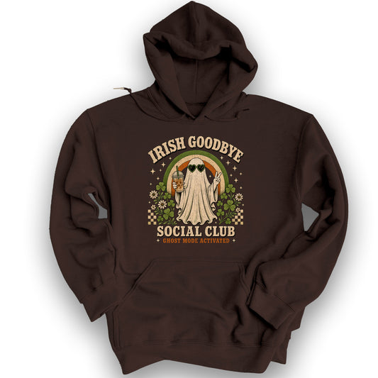 Irish Goodbye Ghost Mode Hoodie - Dark Chocolate