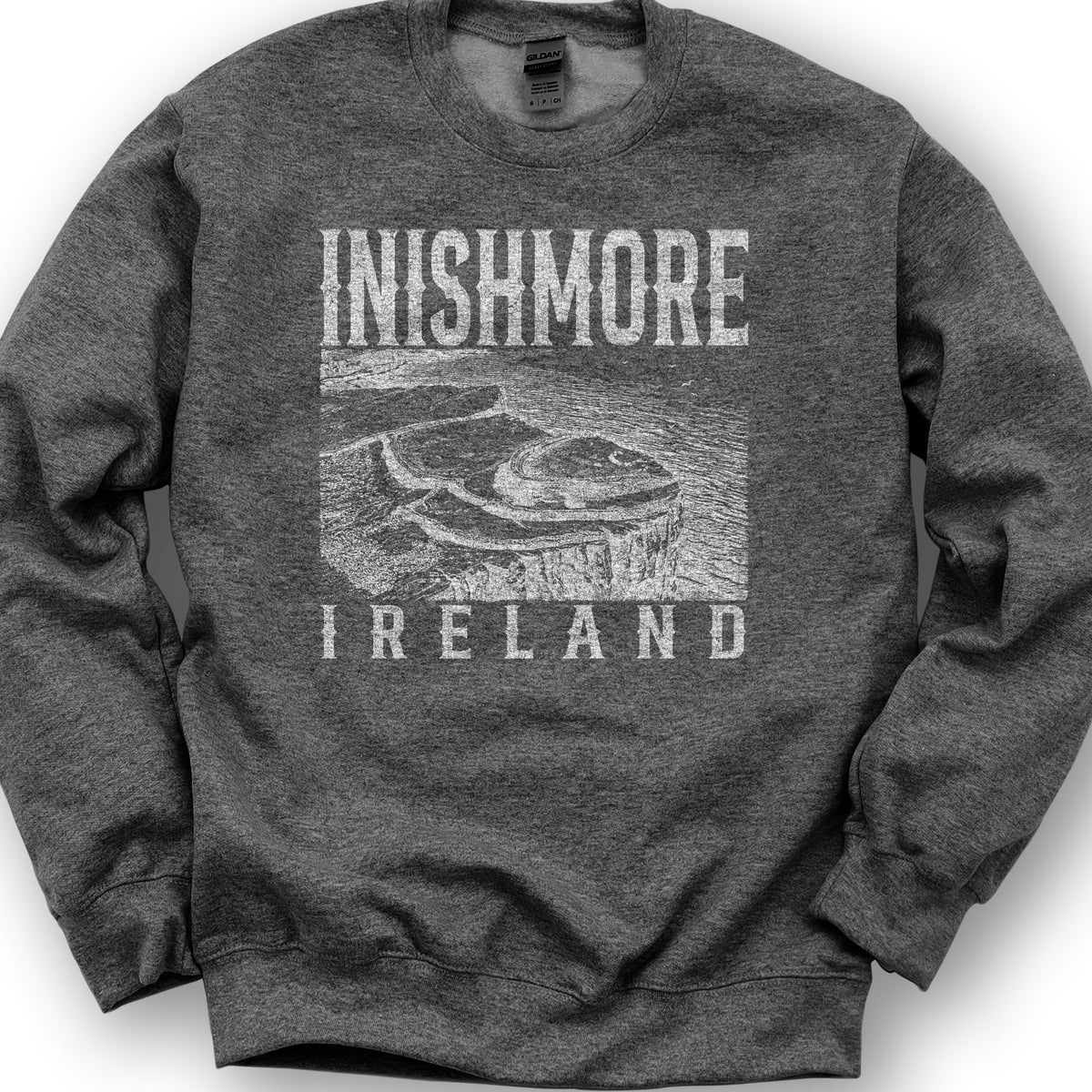 Inishmore Ireland Sketch Sweatshirt - Dark Heather