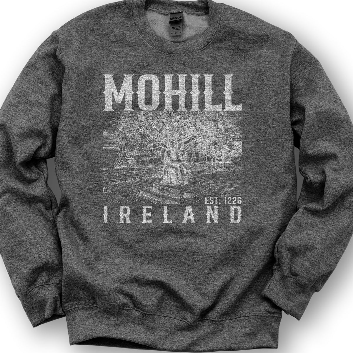 Mohill Ireland Sketch Sweatshirt - Dark Heather